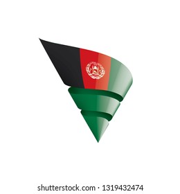 Afghanistan flag, vector illustration on a white background