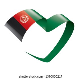 Afghanistan flag, vector illustration on a white background