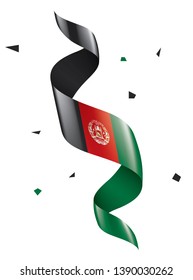 Afghanistan flag, vector illustration on a white background