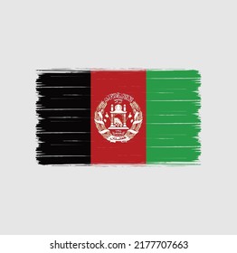Afghanistan Flag Vektor. Nationalflagge