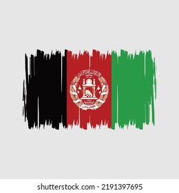 Afghanistan Flag Vector. National Flag