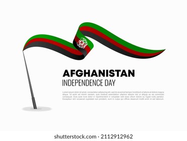 Afghanistan Independence day background banner poster for national celebration on august 19 th.