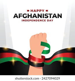 Afghanistan Independence day design illustration collection