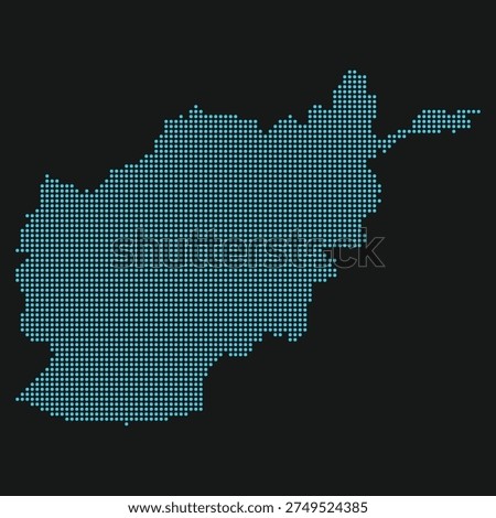 Afghanistan Light Blue Point Grid Map Black Climate Governance Rare Earths