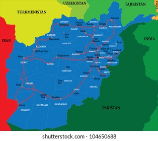 Afghanistan map
