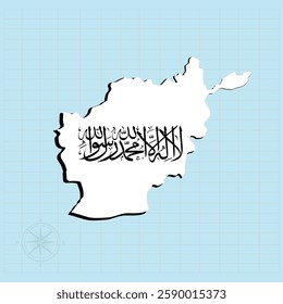 Afghanistan map Design Vector illustration graphic
