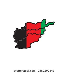 Afghanistan map icon vector illustration design