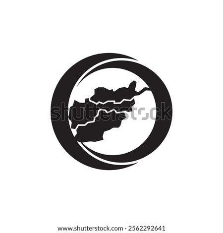 Afghanistan map icon vector illustration design