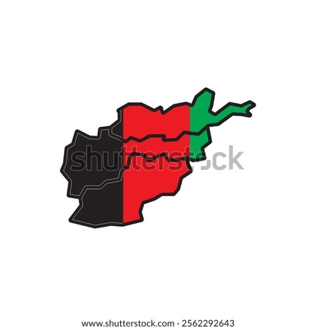 Afghanistan map icon vector illustration design