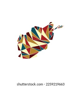 Afghanistan Map Polygon Vector Design