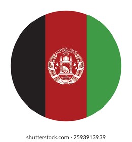 Afghanistan National Flag - Official vector illustration of the Afghanistan national flag. Ideal for projects celebrating Afghan culture, heritage, and national pride