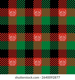 afghanistan pattern. plaid background for decoration and etc. vector illustration