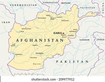 Afghanistan Map Hd Stock Images Shutterstock
