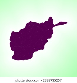Afghanistan shape on gradient background. Country map with scratch texture. Afghanistan vibrant poster. Elegant vector illustration.