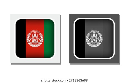 Icono de bandera redondeada de Afganistán