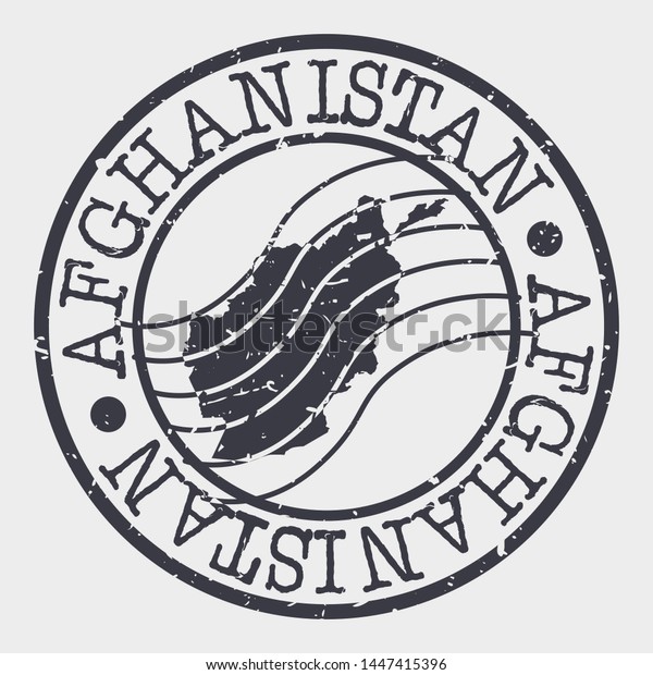 Afghanistan Stamp Postal Map Silhouette Seal Stock Vector (Royalty Free ...