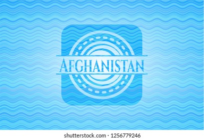 Afghanistan water style badge.
