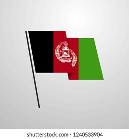 Afghanistan Waving Flag