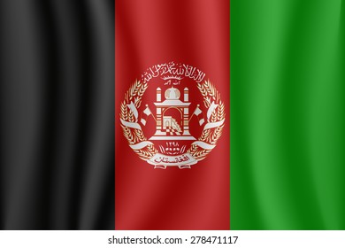 Afghanistan waving flag