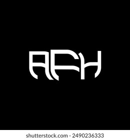 AFH Logo Design, AFH einfaches und modernes Logo. Luxuriöses Alphabet-Design  