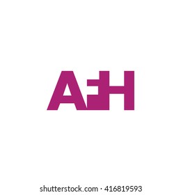 AFH Logo. Vector Graphic Branding Letter Element. White Background