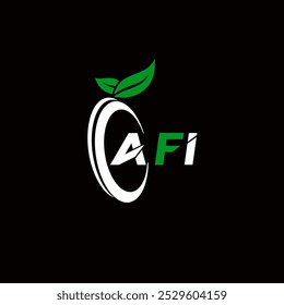 Logotipo de letra minimalista creativa de AFI. Diseño de logotipo de letra de alfabeto de iniciales de Vector único AFI 
