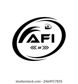 AFI letter logo design. AFI Simple and modern logo. AFI luxurious Alphabet logo Design. -vector Illustration