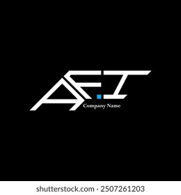 AFI logo design, AFI simple and modern logo. AFI luxurious alphabet design  