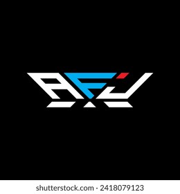 AFJ letter logo vector design, AFJ simple and modern logo. AFJ luxurious alphabet design  