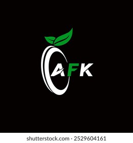 AFK Creative Minimalist Letter Logo. AFK einzigartige Vektor Initialen Alphabet Buchstaben Logo-Design 
