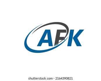 AFK-Brief kreatives, modernes, elegantes Logo-Design