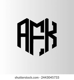 AFK-Buchstabe Logo abstraktes Design. AFK einzigartiges Design. AFK.
