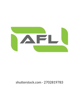 AFL-Buchstabe Logo-Design auf schwarzem Hintergrund. AFL kreative Initialen Buchstaben Logo-Konzept. AFL-Briefdesign