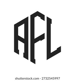 AFL Logo Design. Initial Letter AFL Monogram Logo using Hexagon shape