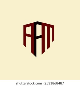 AFM creative minimalist letter logo. AFM unique vector initials alphabet letter logo design
