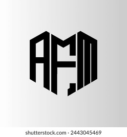 AFM letter logo abstract design. AFM unique design. AFM.
