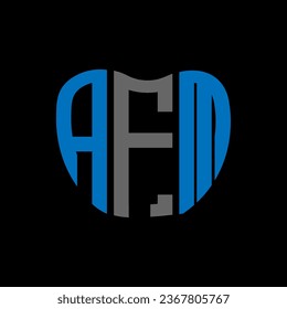 AFM letter logo creative design. AFM unique design.
