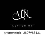 AFN Elegant Monogram Logo Design With Decorative Lettering. Elegant Monogram Logo Design with Decorative Elements and Typography