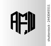 AFN letter logo abstract design. AFN unique design. AFN.

