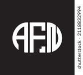 AFN letter logo design on black background. AFN creative initials letter logo concept. AFN letter design.
