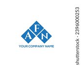 AFN letter logo design on BLACK background. AFN creative initials letter logo concept. AFN letter design.
