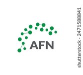 AFN letter logo design on white background. Creative  modern AFN letter logo design. Vector design.
Letters AFN, AFN logo  vector template.