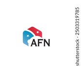 AFN letter logo design on white background. Creative  modern AFN letter logo design. Vector design.
Letters AFN, AFN logo  vector template. 