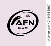 AFN letter logo design. AFN  Simple and modern logo. AFN luxurious Alphabet logo Design. -vector Illustration