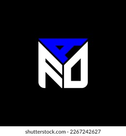 Logo de la carta AFO diseño creativo con gráfico vectorial, logotipo AFO simple y moderno.