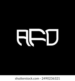 AFO Logo Design, AFO einfaches und modernes Logo. AFO luxuriöses Alphabet-Design  