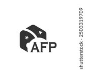 AFP letter logo design on white background. Creative  modern AFP letter logo design. Vector design.
Letters AFP, AFP logo  vector template.