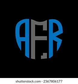 AFR letter logo creative design. AFR unique design.
