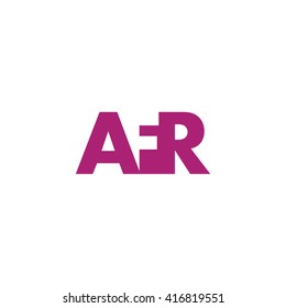 AFR Logo. Vector Graphic Branding Letter Element. White Background