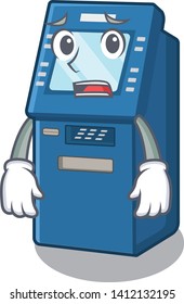 Afraid atm machine next to character table